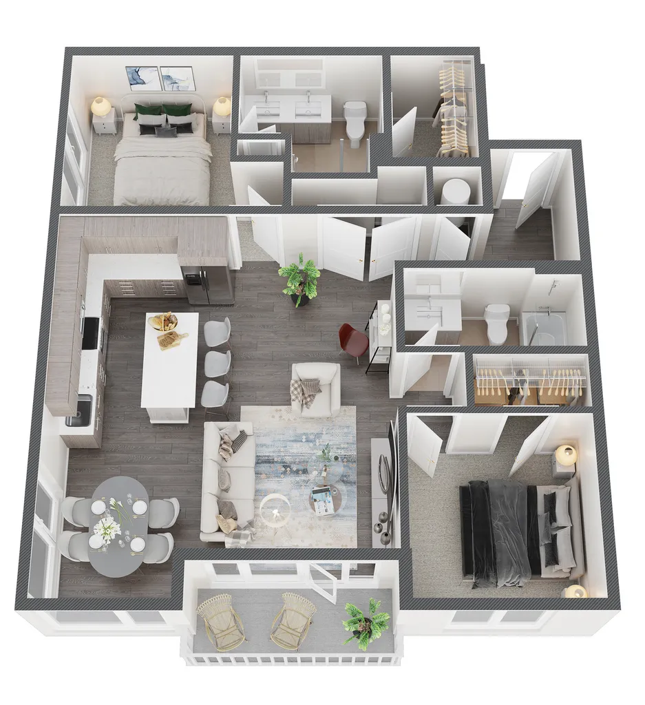 Broadway Chapter Rise apartments Dallas Floor plan 19