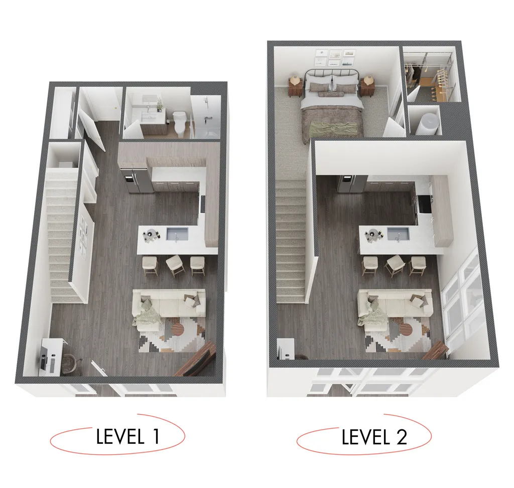Broadway Chapter Rise apartments Dallas Floor plan 8