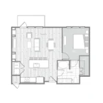 Burnett Lofts Rise apartments Dallas Floor plan 12