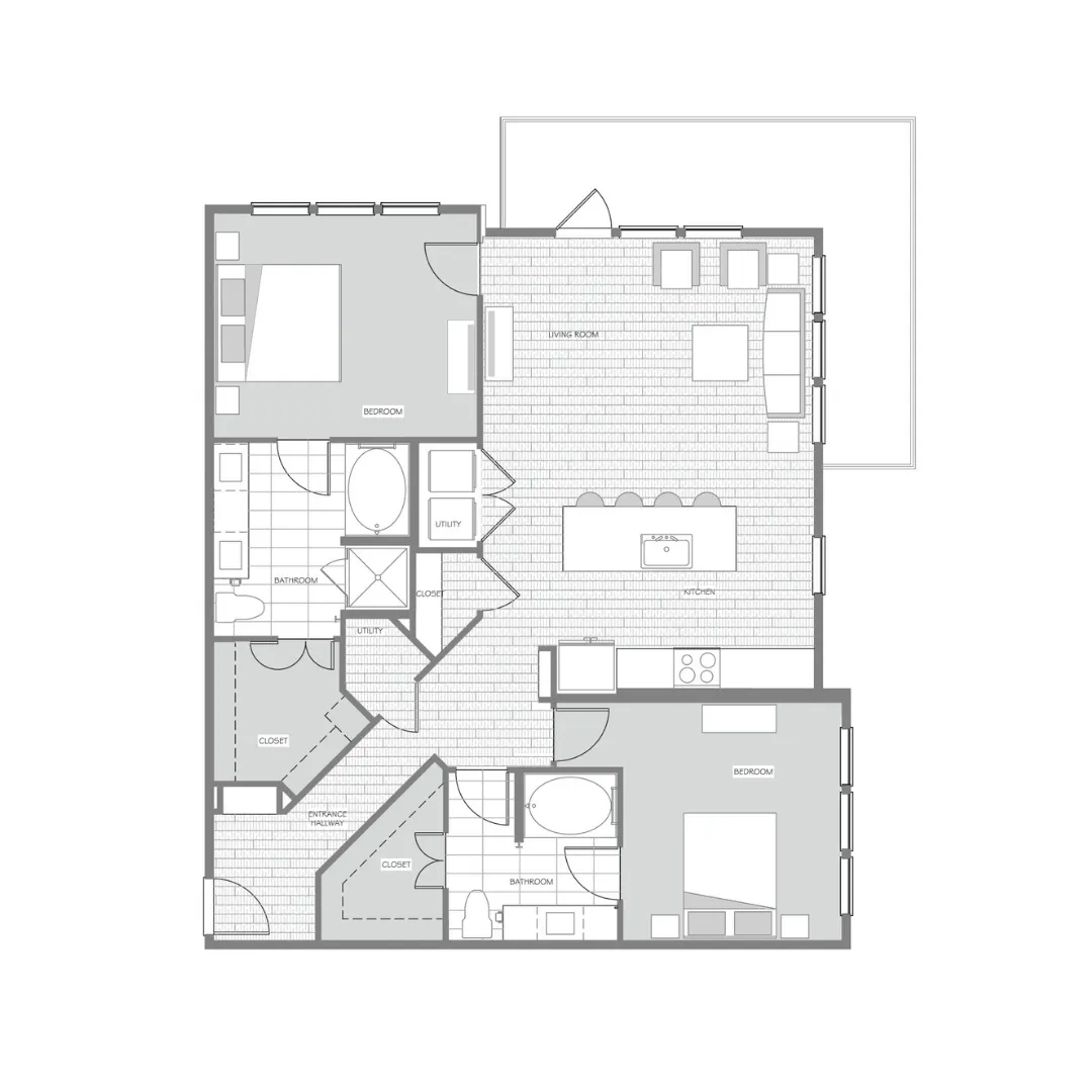 Burnett Lofts Rise apartments Dallas Floor plan 18