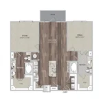 Cadence at Frisco Station Rise apartments Dallas Floor plan 12