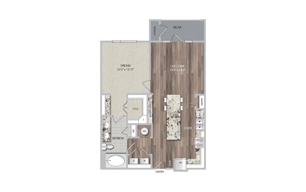 Cadence at Frisco Station Rise apartments Dallas Floor plan 8