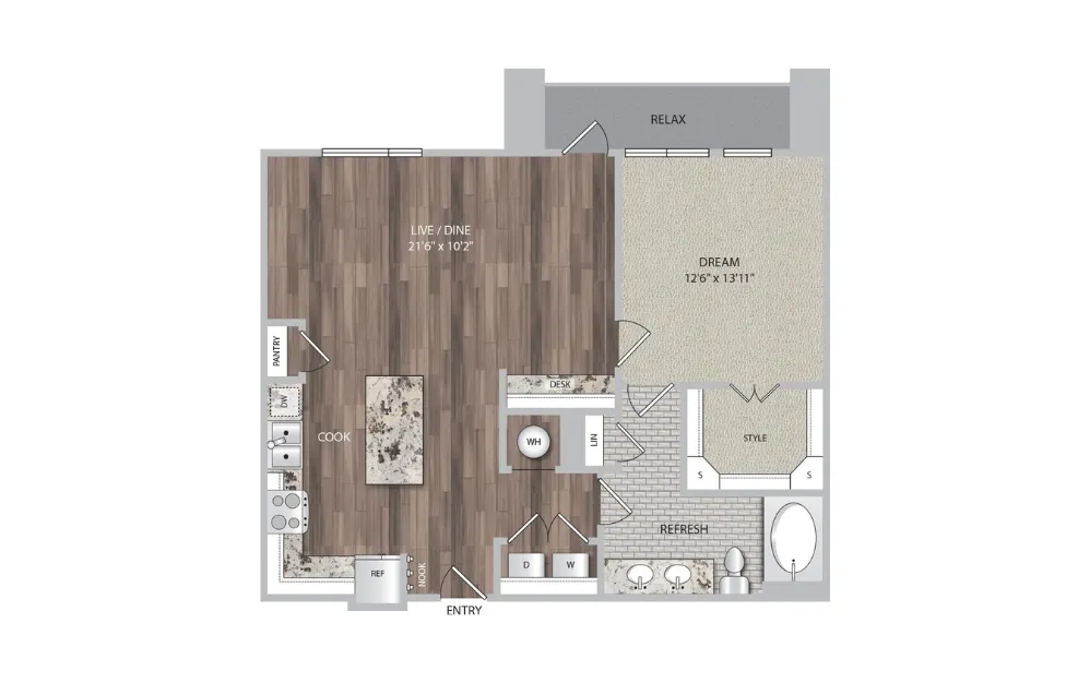Cadence at Frisco Station Rise apartments Dallas Floor plan 9