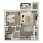 Carriage Homes on the Lake Phase 2 Rise apartments Dallas Floor plan 1