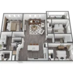 Cavalli at Iron Horse Station Rise apartments Dallas Floor plan 10