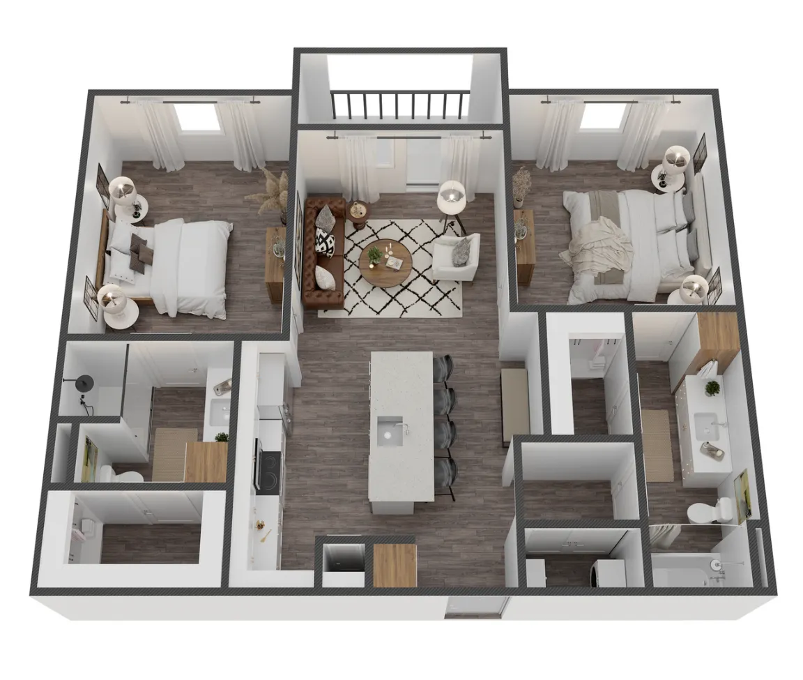 Cavalli at Iron Horse Station Rise apartments Dallas Floor plan 6