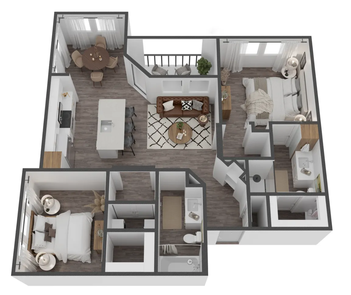 Cavalli at Iron Horse Station Rise apartments Dallas Floor plan 7