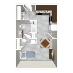 Cielo Place Rise apartments Dallas Floor plan 1