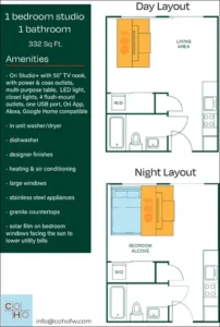 CoHo Rise apartments Dallas Floor plan 2