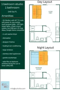 CoHo Rise apartments Dallas Floor plan 3