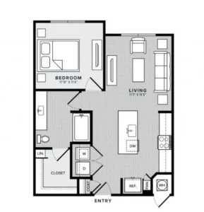 Cobalt Rise apartments Dallas Floor plan 1