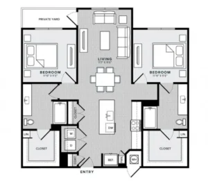 Cobalt Rise apartments Dallas Floor plan 4
