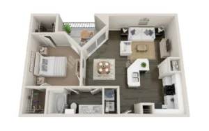 Cole Park Rise apartments Dallas Floor plan 10