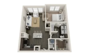 Cole Park Rise apartments Dallas Floor plan 4