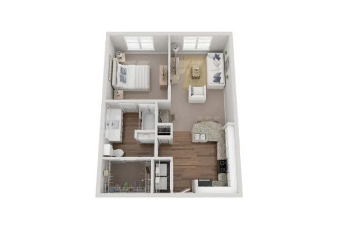 Commons of Chapel Creek Rise apartments Dallas Floor plan 2