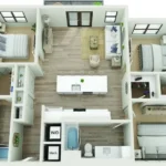 Copeland Rise apartments Dallas Floor plan 14