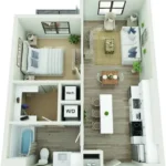 Copeland Rise apartments Dallas Floor plan 2