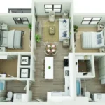 Copeland Rise apartments Dallas Floor plan 7