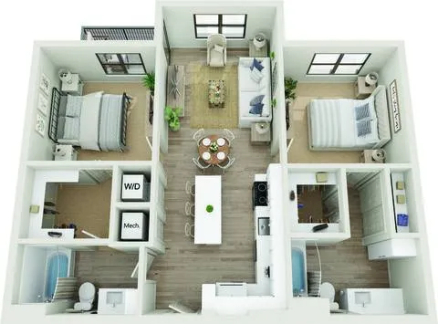 Copeland Rise apartments Dallas Floor plan 7