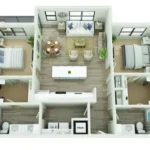 Copeland Rise apartments Dallas Floor plan 9