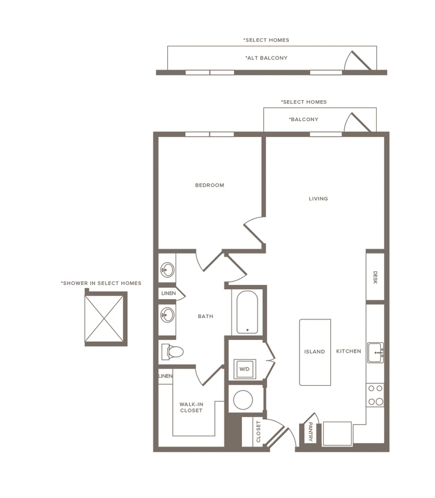 Cornell Midtown Rise apartments Dallas Floor plan 10