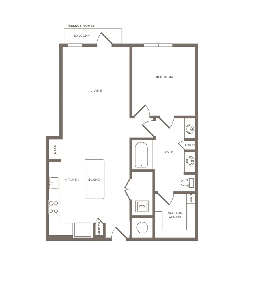 Cornell Midtown Rise apartments Dallas Floor plan 11