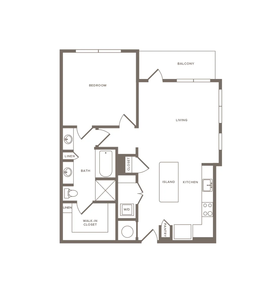 Cornell Midtown Rise apartments Dallas Floor plan 12