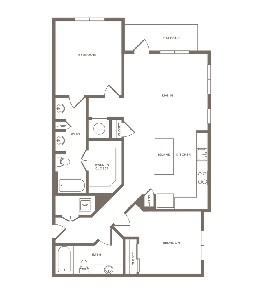 Cornell Midtown Rise apartments Dallas Floor plan 15
