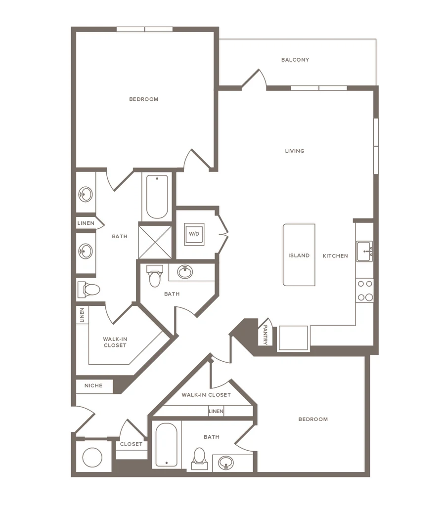 Cornell Midtown Rise apartments Dallas Floor plan 18