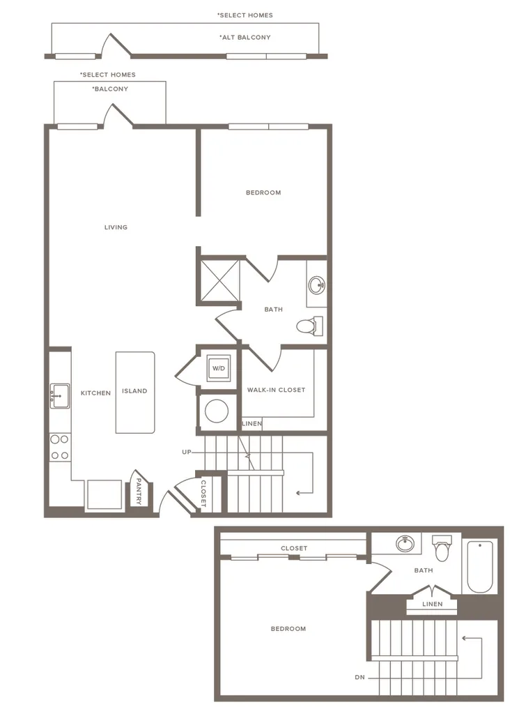 Cornell Midtown Rise apartments Dallas Floor plan 19