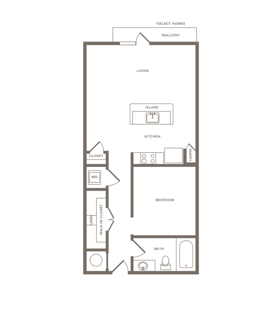 Cornell Midtown Rise apartments Dallas Floor plan 6