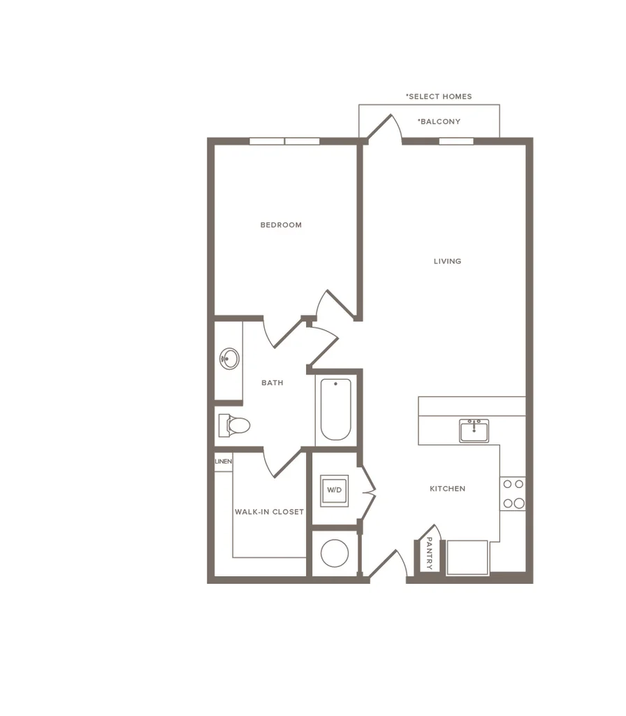 Cornell Midtown Rise apartments Dallas Floor plan 7