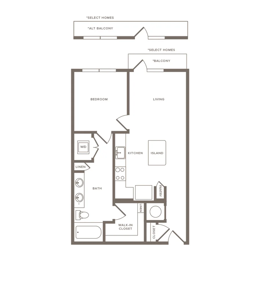 Cornell Midtown Rise apartments Dallas Floor plan 8