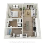 Corsair Rise apartments Dallas Floor plan 1