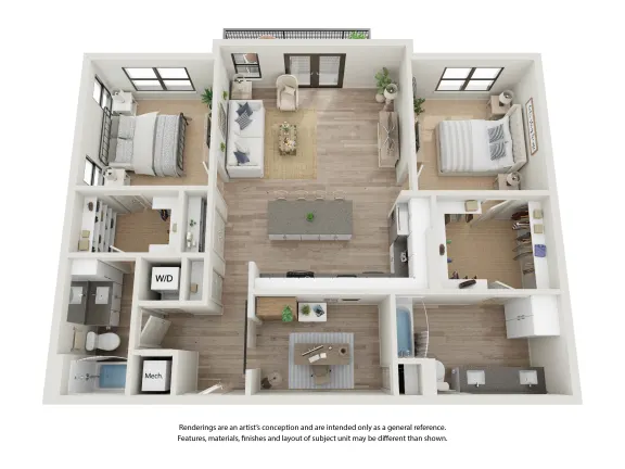 Corsair Rise apartments Dallas Floor plan 10