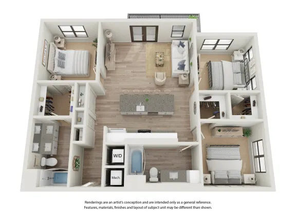 Corsair Rise apartments Dallas Floor plan 13