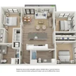 Corsair Rise apartments Dallas Floor plan 14