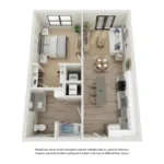 Corsair Rise apartments Dallas Floor plan 3