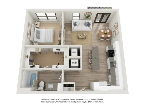 Corsair Rise apartments Dallas Floor plan 5