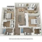 Corsair Rise apartments Dallas Floor plan 8