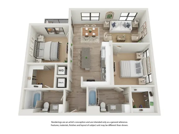 Corsair Rise apartments Dallas Floor plan 8