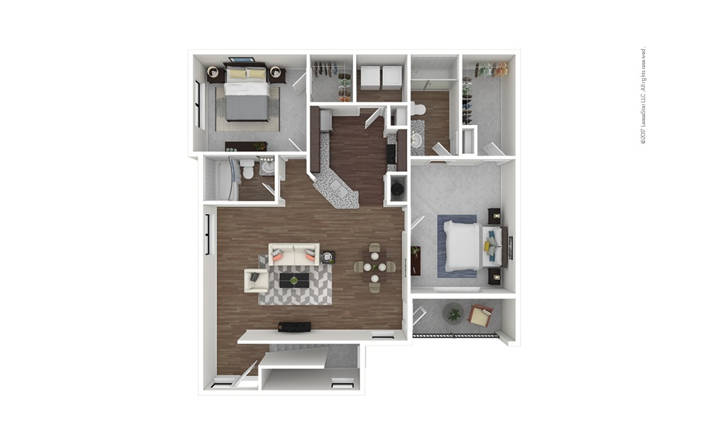 Cortland Preston North Rise apartments Dallas Floor plan 12