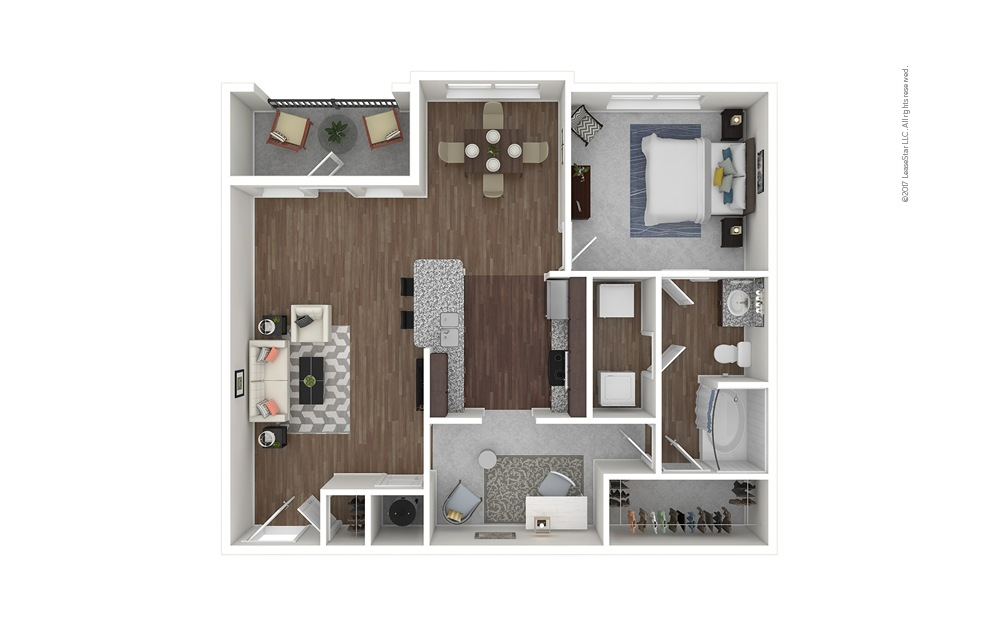 Cortland Preston North Rise apartments Dallas Floor plan 4