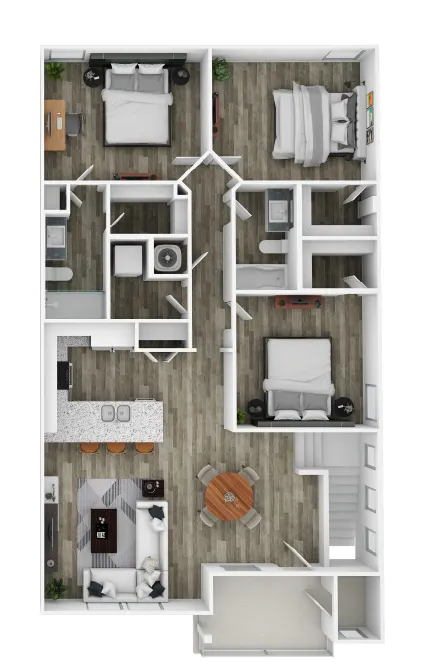 Cottages at Summer Creek Rise apartments Dallas Floor plan 10