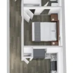 Cottages at Summer Creek Rise apartments Dallas Floor plan 6