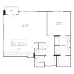 Crescent Residences Rise apartments Dallas Floor plan 12