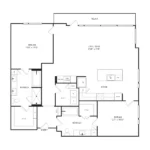 Crescent Residences Rise apartments Dallas Floor plan 14