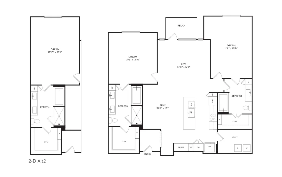 Crescent Residences Rise apartments Dallas Floor plan 16