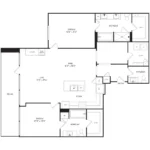 Crescent Residences Rise apartments Dallas Floor plan 17