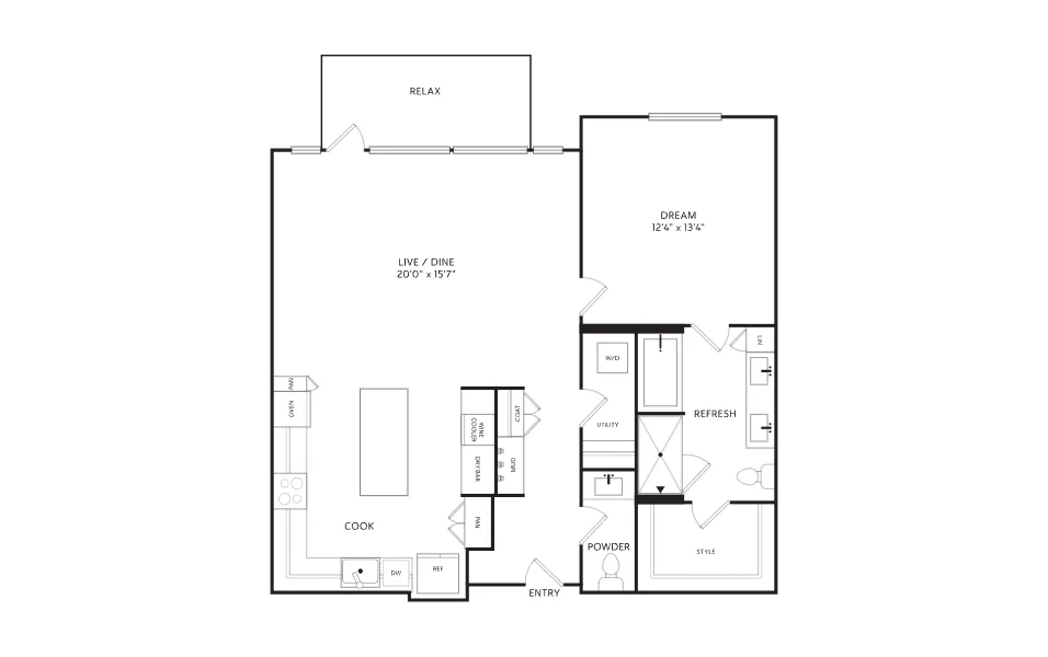 Crescent Residences Rise apartments Dallas Floor plan 4